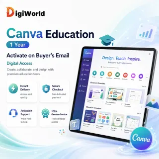 Canva Education pro genuine 1 year access to your own email | Instant Email Delivery