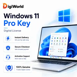 Windows 11 Pro Genuine License Key | Lifetime Activation for 1 PC | Instant Email Delivery